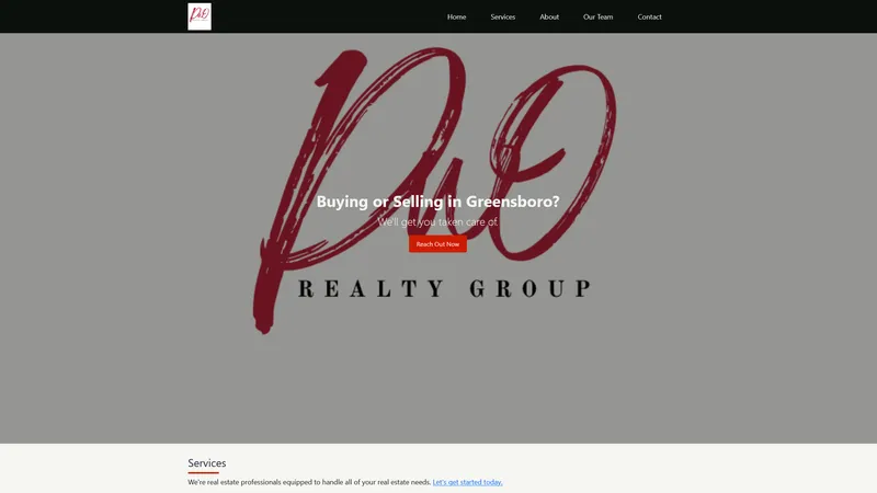 PWO Realty Group website — built by Kilpatrick Web Solutions